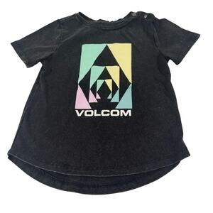 Volcom Baby Boy 18M Black Logo Tshirt